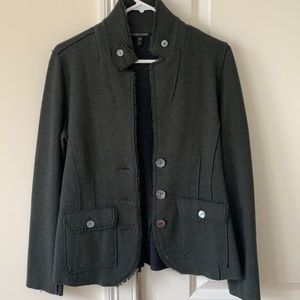 Dark Green Eileen Fisher Wool Blazer Size S